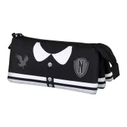 Portatodo Triple FAN 2.0 Miércoles Varsity Negro 23 x 11 cm