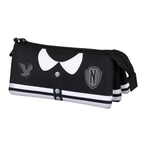 Portatodo Triple FAN 2.0 Miércoles Varsity Negro 23 x 11 cm