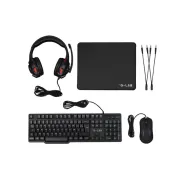 Combo 4 en 1 The G-Lab Sulfur - Negro para Gaming