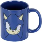 Taza Sonic Azul con Cara de Sega