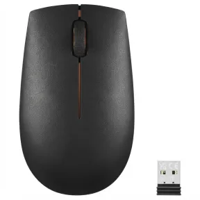 Ratón Inalámbrico Compacto Lenovo 300, 1000 DPI, Negro
