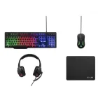 Pack Gaming G-Lab 4 en 1: Teclado, Ratón, Auriculares, Alfombrilla