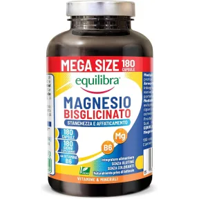 Magnesio Bisglicinato 180 Cápsulas Veganas con B6 - Sin Gluten