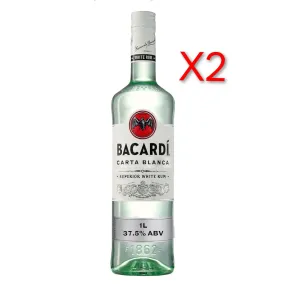 BACARDÍ Carta Blanca Ron Blanco 1L, ideal para mezclar