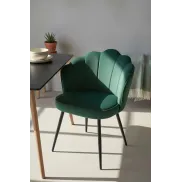 Silla Terciopelo Blume con Patas Negras