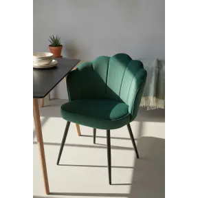 Silla Terciopelo Blume con Patas Negras