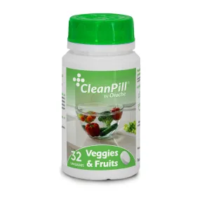 Cleanpill 32 Unidades: Pastillas Efervescentes para Frutas y Verduras