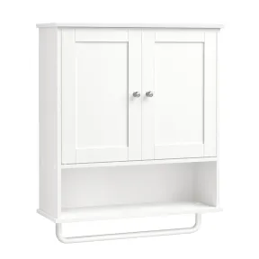 Mueble Colgante para Baño Rústico con Barra para Toallas