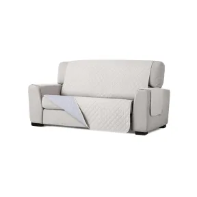 Cubre sofá antideslizante gris claro 3 plazas 160 cm CASAMODA