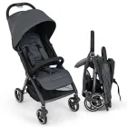 Silla de Paseo Plegable con Respaldo Ajustable y Capota