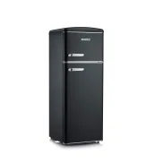 Frigorífico negro Severin RKG 8932, 206 L, 2 puertas