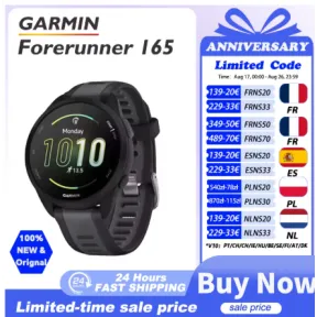 Reloj GARMIN Forerunner 165: seguimiento de estrés y oxímetro
