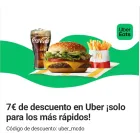 Ahorra 7 € en pedidos de McDonald's con Uber