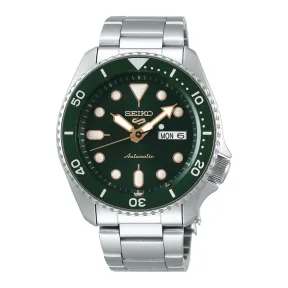 Seiko 5 Sports: Reloj automático con esfera verde acero