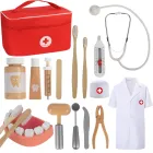 Maletín de Médico Juguete con Estetoscopio Real y Accesorios