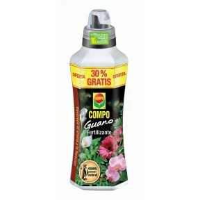 Fertilizante líquido COMPO con guano para plantas 1 L más 30%