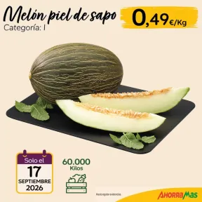 Piel de Sapo Melón a 0,49€ el Kilo