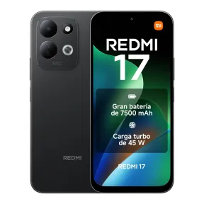 Redmi 17, 4GB/256GB, Negro, Carga Turbo 45W, 7500mAh