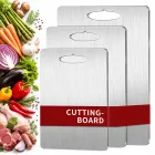 Tabla de Cortar de Titanio y Acero Inoxidable Doble Cara
