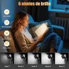 Lámpara Portátil de Lectura LED Clip, Recargable y Multicolor