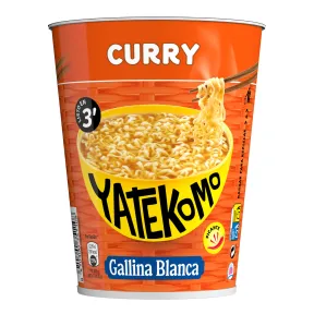 Fideos Orientales de Curry Yatekomo - Gallina Blanca, 61g