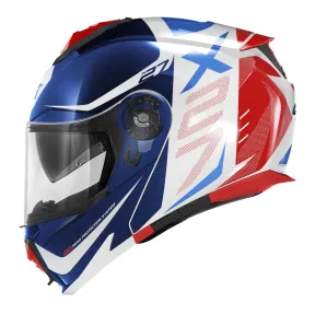 Casco Givi X27 Modular Blanco Azul Rojo Dimension