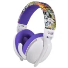 Auriculares Gaming Inalámbricos Blancos Indeca Graffiti 2.4GHz