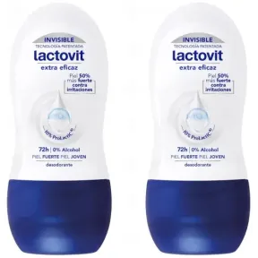 Pack de 2 desodorantes Roll on Lactovit Extra 50ml