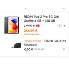 Xiaomi Redmi Pad 2 Pro 5G de 12" + Teclado GRATIS