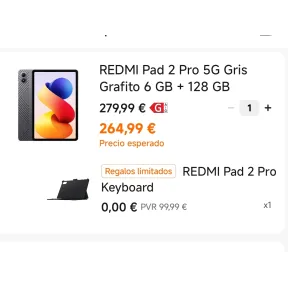 Xiaomi Redmi Pad 2 Pro 5G de 12" + Teclado GRATIS