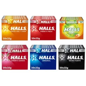 Caramelos Halls 20x3gr en 6 deliciosos sabores