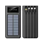 Gran Capacidad de Power Bank Solar con Linterna y Cables
