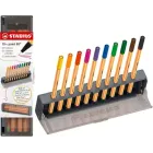 Rotuladores Stabilo Point 88: set de 10 puntas finas.