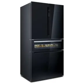 Vinoteca con Frigorífico French Door Siemens iQ700 Cristal Negro