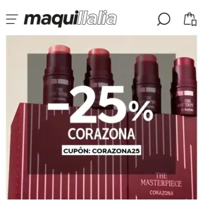 Maquillalia: -25% en Corazona, ¡aprovéchalo!