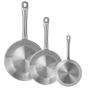 Sartenes de Acero Inoxidable Well Home 22, 26 y 30cm