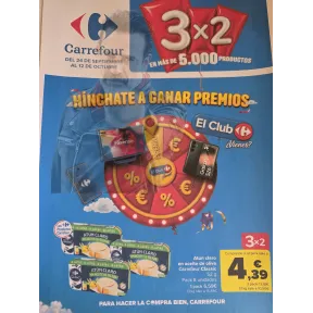 Aniversario Carrefour: Folleto 3x2 del 23 de septiembre
