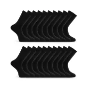 Pack Básico de 20 Pares de Calcetines de Algodón para Hombre