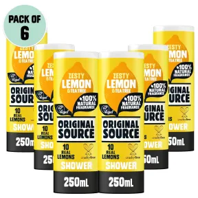 Pack de 6 Gel de Ducha Limón y Árbol de Té Original Source