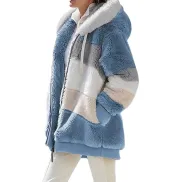 Abrigo de Invierno para Mujer con Capucha y Bolsillo, Colores y Tallas S-XXL