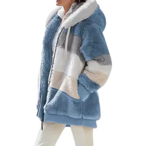 Abrigo de Invierno para Mujer con Capucha y Bolsillo, Colores y Tallas S-XXL