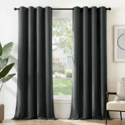 Cortinas Térmicas Opacas Deconovo, 2 Piezas Gris 140x175 cm