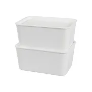 Cajas de 1,2 l con tapa, set de 6 unidades