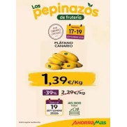 Calibre +18 Plátano Cavendish de Canarias a 1,39€ el Kilo