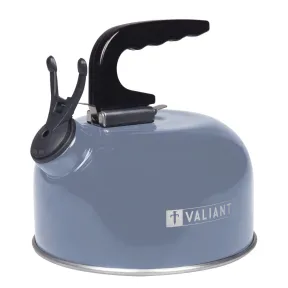 Hervidor de Camping Valiant 1L, Aluminio Azul con Silbato