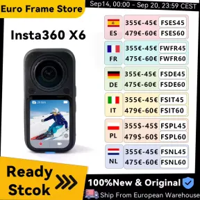 Cámara de Acción 8K Insta360 X6 para Viajes y Deportes