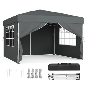 Carpa Plegable 3 x 3 m con Paneles Laterales SONGMICS