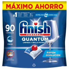 90 pastillas Finish Powerball Quantum todo en 1 a 0,15€