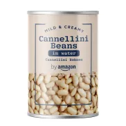 Alubias Cannellini Cocidas, 400g - Solo Agua y Alubias