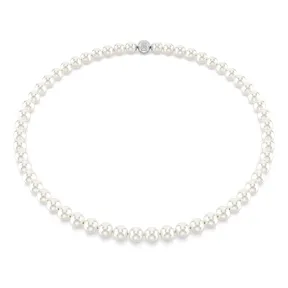 Collar Matrix de Swarovski, Perla de cristal blanca